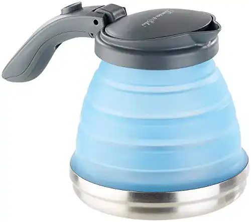Faltbarer Wasserkessel von Rosenstein & Söhne mit Edelstahlboden und 800 ml