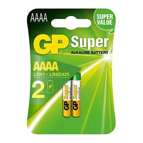 GP Super Alkaline Mini AAAA Batterie (LR8D425) – 2 Stück Blister