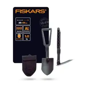 Klappspaten von Fiskars für Camping und Bergsteigen