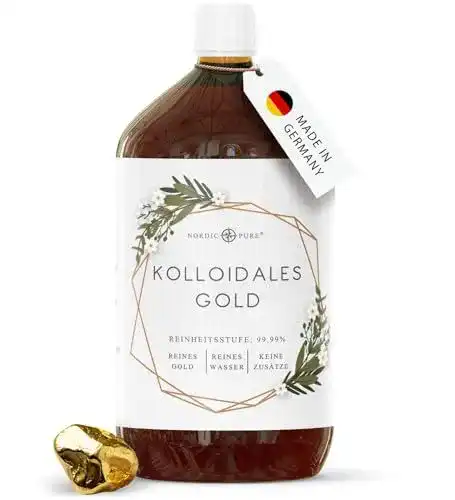 Kolloidales Gold Nordic Pure 1000ml – 20 PPM Reinheitsgrad 99,99%