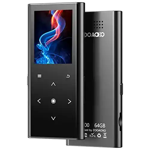 MP3-Player ZOOAOXO 64GB mit Bluetooth 5.2