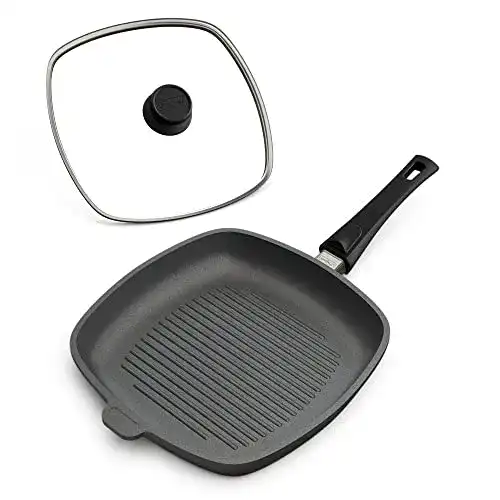 Hoffmann Grillpfanne mit abnehmbarem Griff für Induktion
