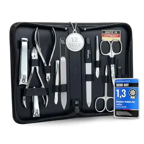 Nagelscheren-Set marQus Solingen Maniküre Set in 12-teiligem Etui