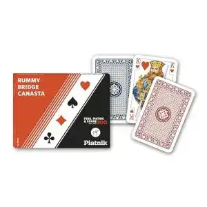 Rommékarten Piatnik 219733 für Rommé, Bridge und Canasta