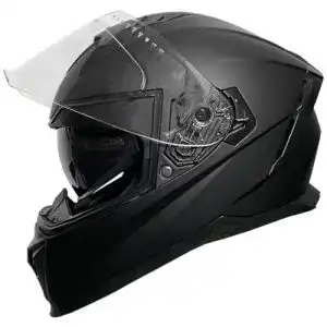 Rallox Integralhelm mit Sonnenvisier Größe XL in Matt Schwarz