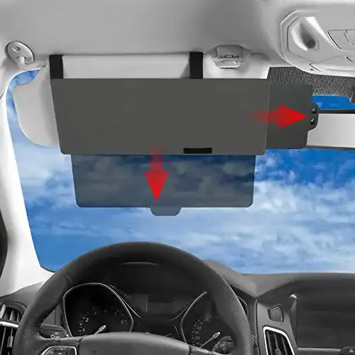 Newfun Sonnenblende Verlängerung für Autos Blendschutz und UV-Schutz