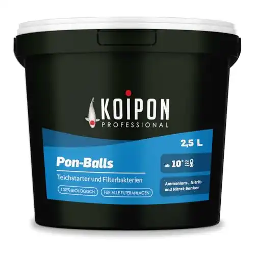 Teichbakterien KOIPON Pon-Balls 2,5L Filterstarter für Teichpflege