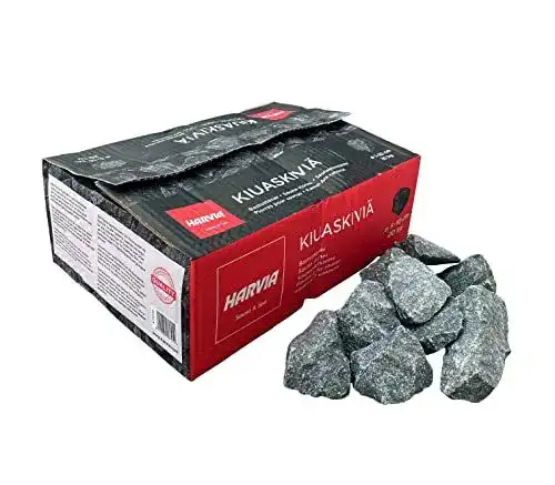 Saunasteine Harvia Original 20 kg Finnische Diabas Dampfsteine für Sauna