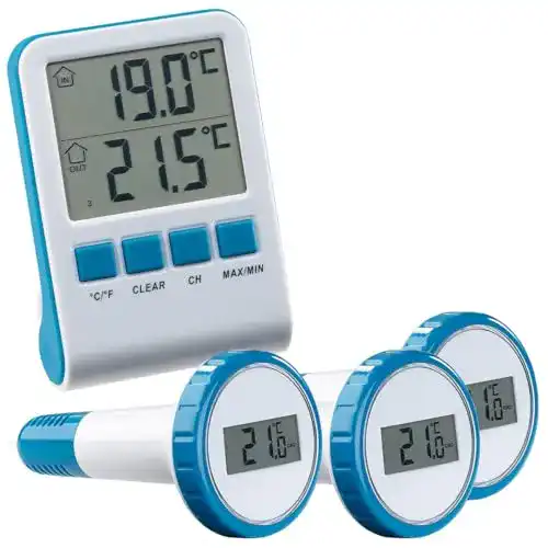 Funk-Poolthermometer von infactory für Teich und Pool