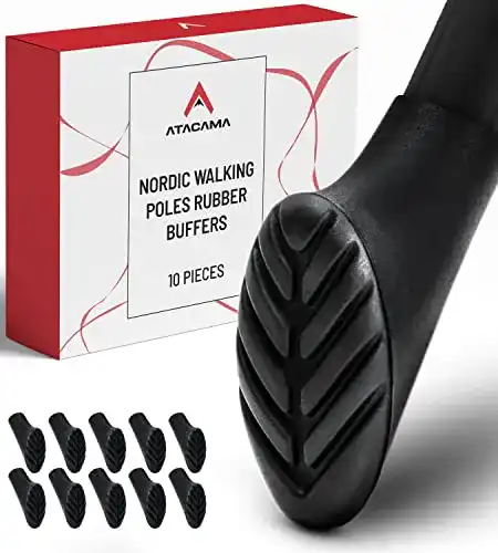 Nordic Walking Pads Atacama – 10 Gummipuffer für Wanderstöcke
