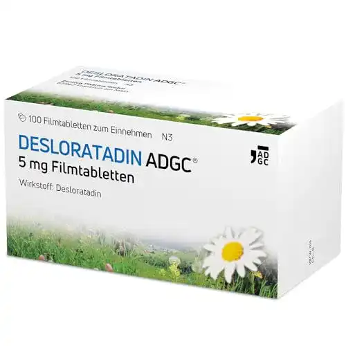 Allergietabletten Desloratadin 5 mg, 100 Stück im Vergleich
