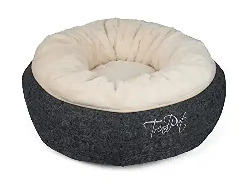 Hundebett Donut TrendPet Lunabed – Rundes Kuschelbett für Haustiere