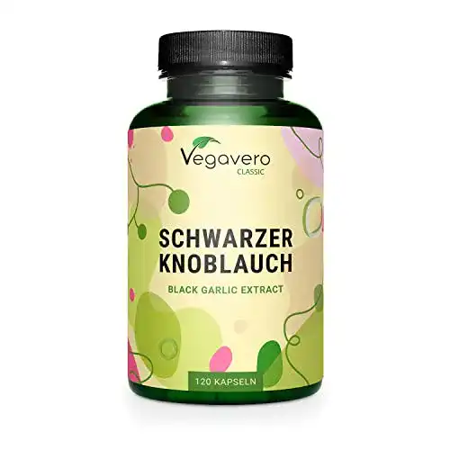 Schwarzer Knoblauch Kapseln von Vegavero 120 Stück Vegan und ohne Zusätze