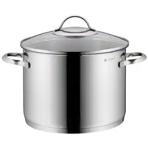 WMF Kochtopf 8 Liter für Induktion, 24 cm, Edelstahl, mit Glasdeckel