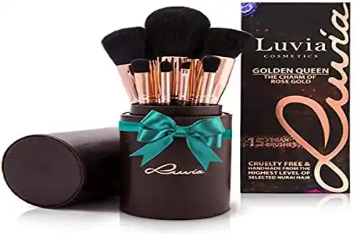 Make-up Pinselset von Luvia Cosmetics – Golden Queen Kollektion