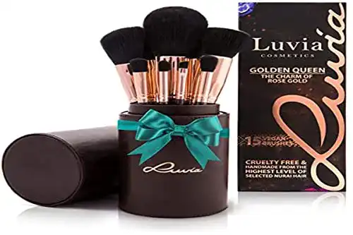 Make-up Pinselset von Luvia Cosmetics – Golden Queen Kollektion