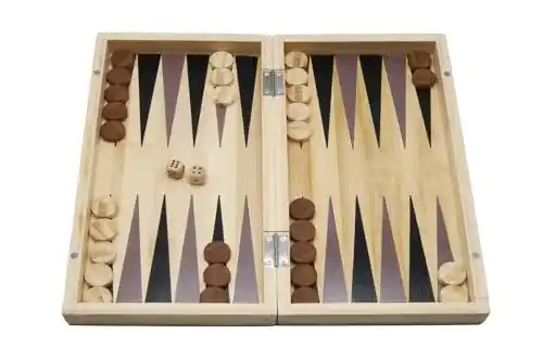 Backgammon Holz Fridolin Bamboo Game aus Bambus