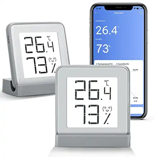 Bluetooth Thermometer Azarton Digital für Innenräume