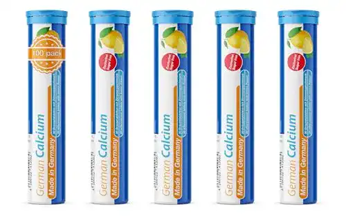 Calcium Brausetabletten 5×20 Stück mit Zitronen Geschmack