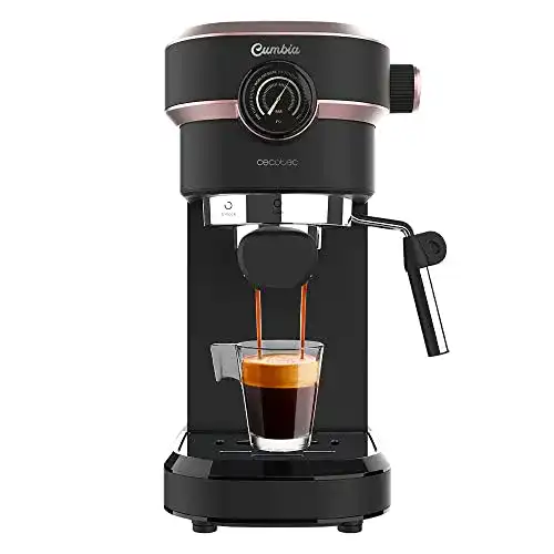 Kleine Siebträgermaschine Cecotec Espressomaschine Cafelizzia 890 Rose Pro