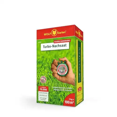 Rasen Nachsaat WOLF Garten Turbo Nachsaat LR 100