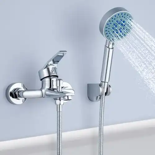 Badewannenarmatur Auralum mit Handbrause und flexibler Installation