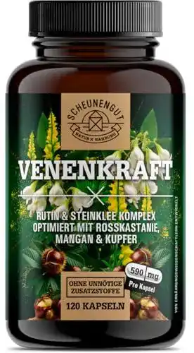 Roskastanienextrakt Venenkraft mit Rutin und Steinklee Kapseln
