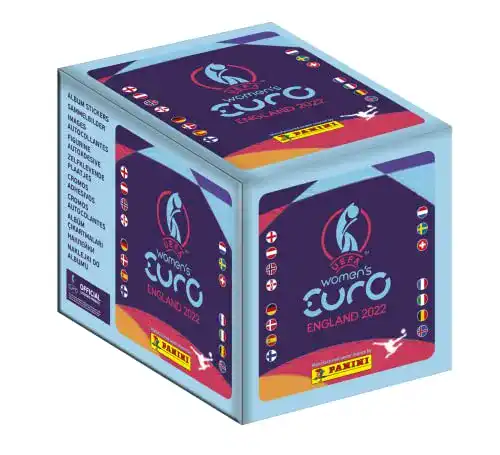 Panini Sticker UEFA Women’s Euro 2022 Box mit 36 Aufklebern