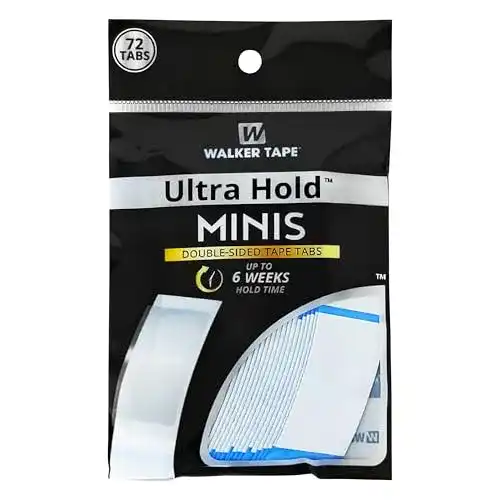 Walker Tape Ultra Hold Minis – Doppelter Perückenkleber (1x 72 Streifen)