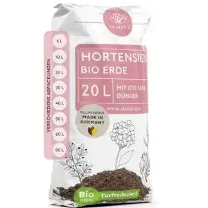 Hortensienerde Jasker’s Bio 20 L – Blumenerde für gesunde Hortensien