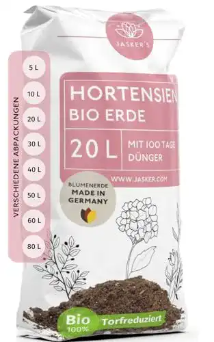 Hortensienerde Jasker’s Bio 20 L – Blumenerde für gesunde Hortensien