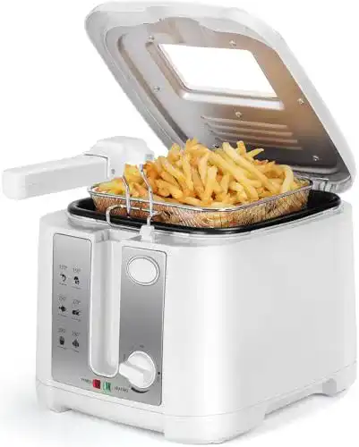 Aigostar Fritteuse mit Öl 1650W und 2,5L Kapazität