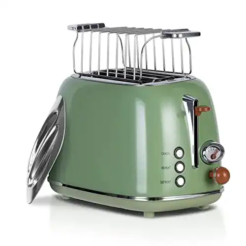Retro Toaster Wiltal 2 Scheiben mit 6 Bräunungseinstellungen