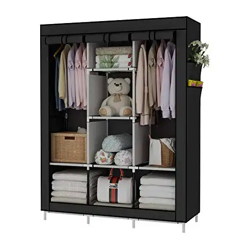 Stoffschrank UDEAR – Kleiderschrank aus Stoff und Faltschrank