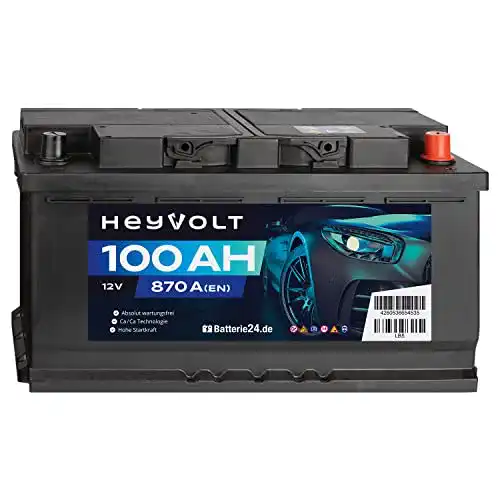 HeyVolt Autobatterie 100Ah – Blei-Säure-Technologie für PKW