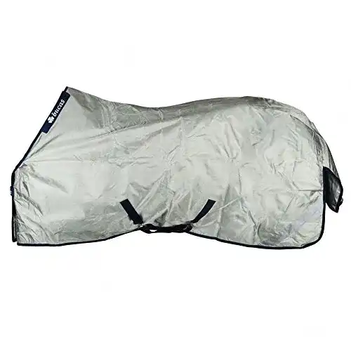 Regendecke für Pferde Bucas PowerTurnout Light 135 Silber