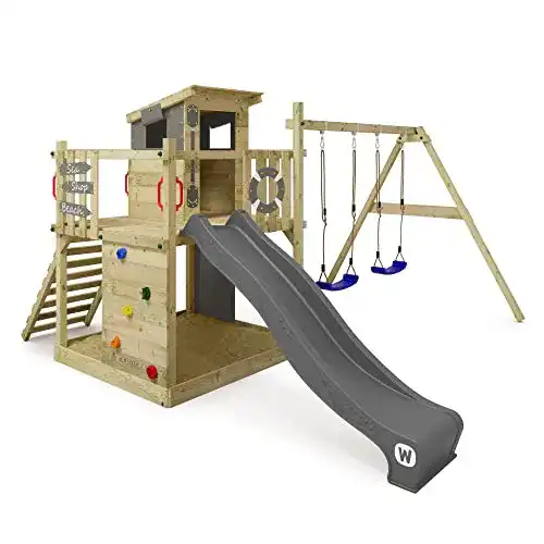 Doppelschaukel mit Rutsche für Wickey Spielturm Smart Camp