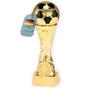 Pokal Larius Ehrenpreis Fußball in Gold und Silber mit Gravur