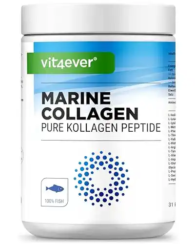 Marine Kollagen Pulver von Vit4Ever – 500g – Bioaktives Fischkollagen