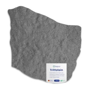 Trittsteine aus recyceltem Gummi für Garten und Wege im 4er-Set
