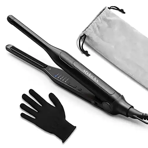 Mini-Glätteisen für professionelles Styling von Haar und Bart