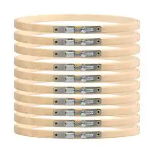 Stickrahmen Cenben 10 Stück 15 cm aus Bambus für Stickerei und DIY