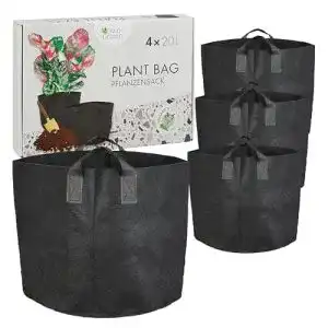 Pflanzsack Set von OwnGrown 4×20 Liter für Balkon- und Kübelpflanzen