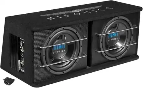 Hifonics TDA-250R Aktiv-Subwoofer für Auto mit 600 Watt Leistung