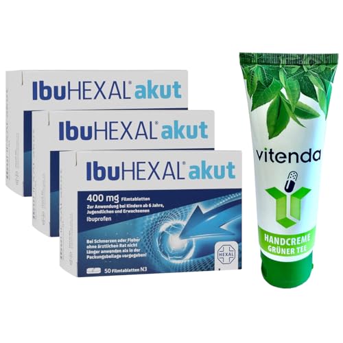 Schmerzmittel Vitenda Ibuhexal Akut 400mg Filmtabletten