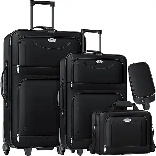 Kofferset Weichschale 4-teilig von KESSER für Reisen