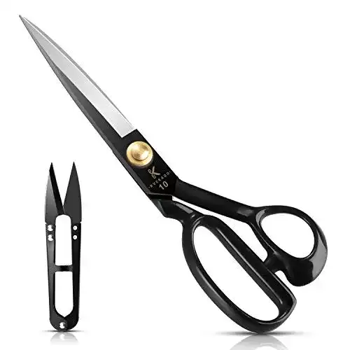 Homlynn Stoffschere 25,5 cm Ergonomische Schneiderschere aus Stahl