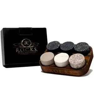Whisky-Steine für kühle Getränke – Granit Kühlsteine Set
