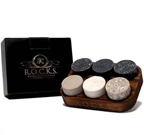 Whisky-Steine für kühle Getränke – Granit Kühlsteine Set