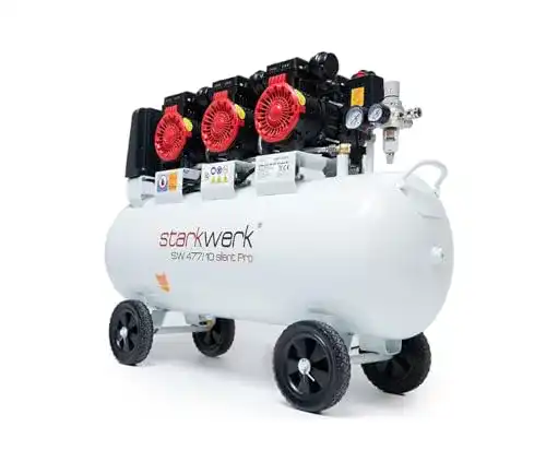 Starkwerk 400V Flüsterkompressor mit Druckminderer und Wasserabscheider